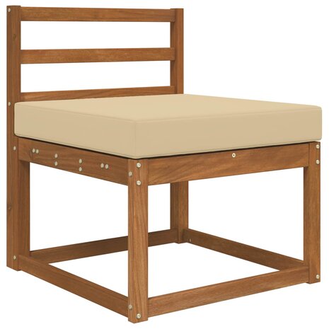 Buiten bankkussen Beige 60 x 60 x 8 cm Polyester 3