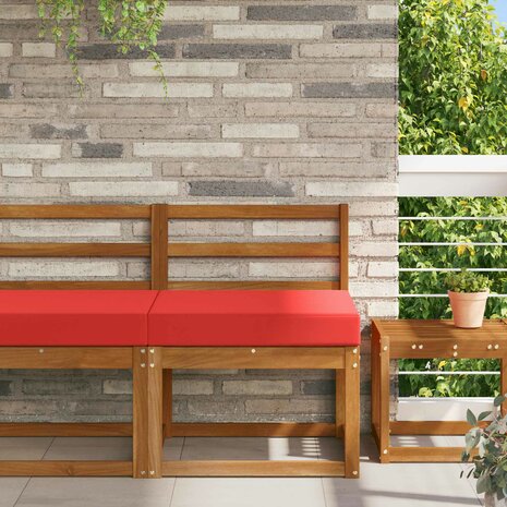 Buiten bankkussen Rood 60 x 60 x 8 cm Polyester 1