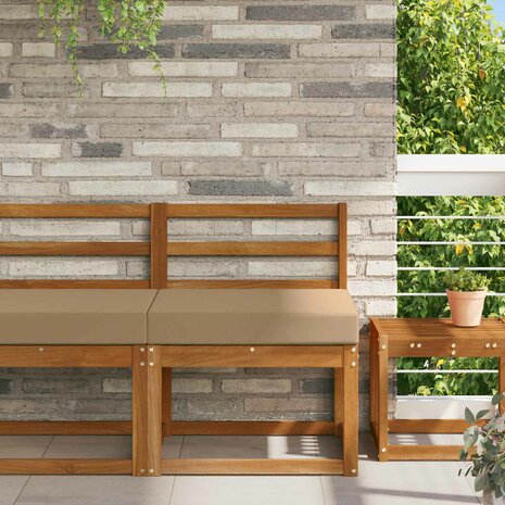 Buiten bankkussen Taupe 60 x 60 x 8 cm Polyester 1