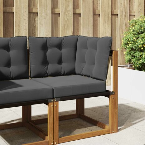 Buiten bankkussen 3 pcs Antraciet Polyester 1