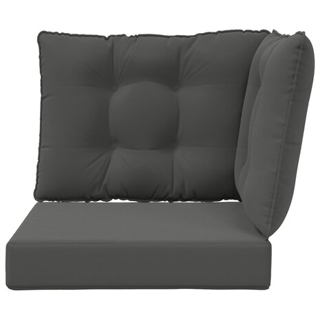 Buiten bankkussen 3 pcs Antraciet Polyester 6