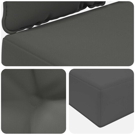 Buiten bankkussen 3 pcs Antraciet Polyester 8