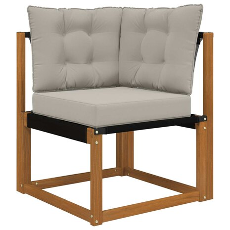 Buiten bankkussen 3 pcs Grijs Polyester 3
