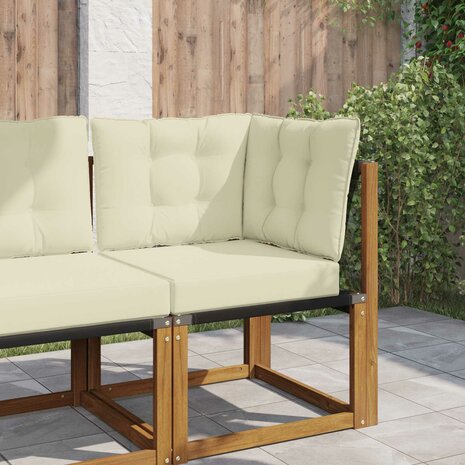 Buiten bankkussen 3 pcs Cr&egrave;me Polyester 1