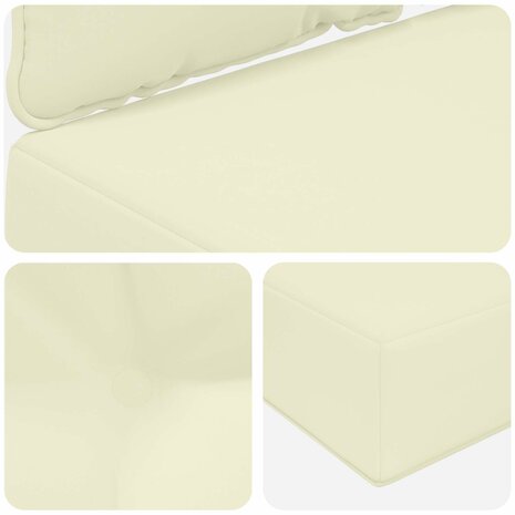 Buiten bankkussen 3 pcs Cr&egrave;me Polyester 8