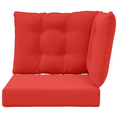 Buiten bankkussen 3 pcs Rood Polyester 6
