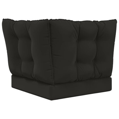Buiten bankkussen 3 pcs Zwart Polyester 7
