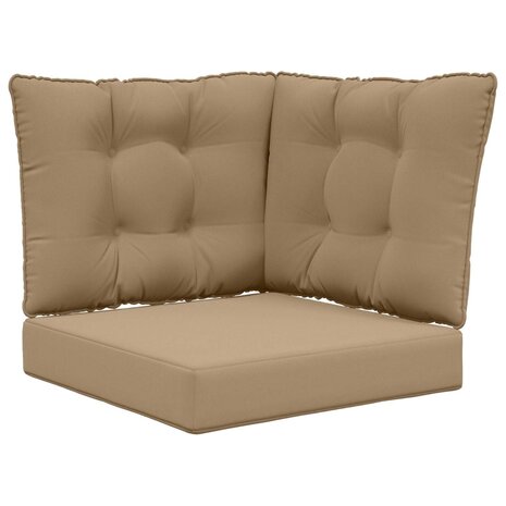 Buiten bankkussen 3 pcs Taupe Polyester 2