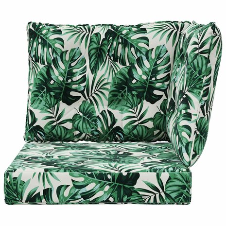 Buiten bankkussen 3 pcs Bladpatroon Polyester 6