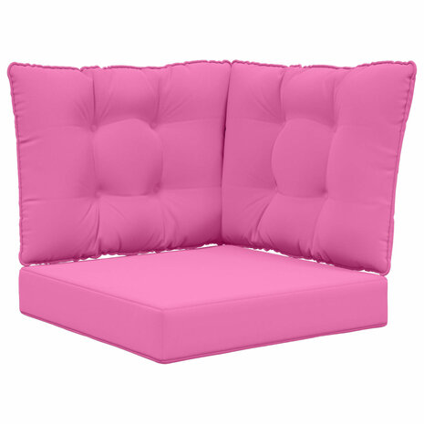 Buiten bankkussen 3 pcs Roze Polyester 2