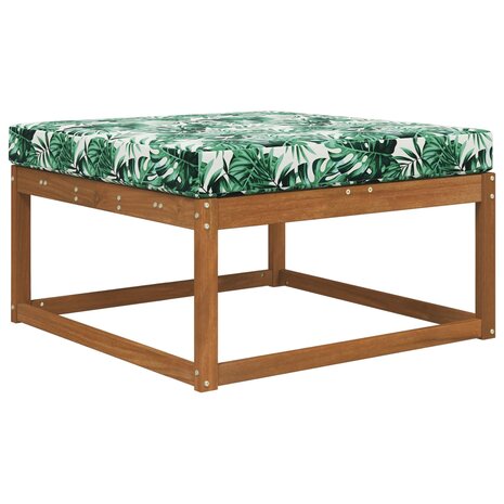 Buiten bankkussen Bladpatroon 80 x 80 x 8 cm Polyester 3