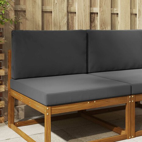 Buiten bankkussen 2 pcs Antraciet Polyester 1