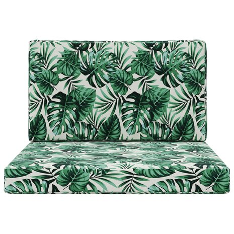 Buiten bankkussen 2 pcs Bladpatroon Polyester 6