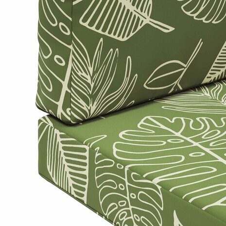 Buiten bankkussen 2 pcs Bladontwerp Polyester 9