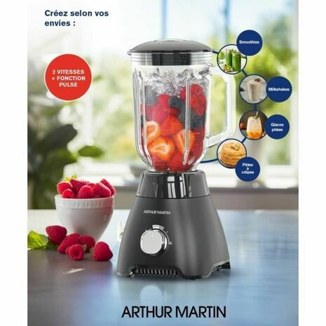 Blender Arthur Martin AMPB40 Transparant 400 W 1,5 L 6