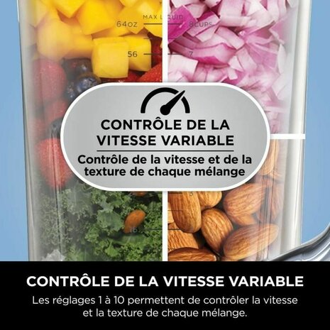 Blender NINJA Zwart Staal 1200 W 2,1 L 4