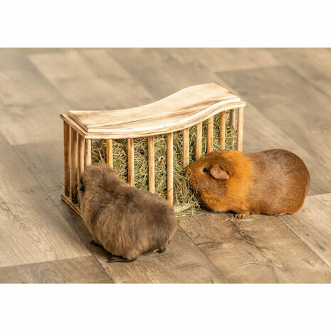 Cavia voerbak Trixie Bruin Hout 37 x 19 x 13 cm 4