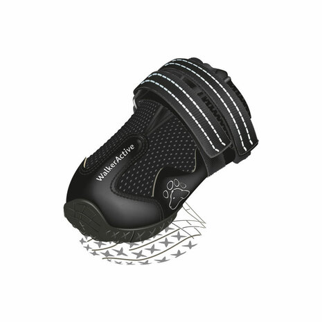 Hondenschoenen Trixie 19465 Zwart L 1