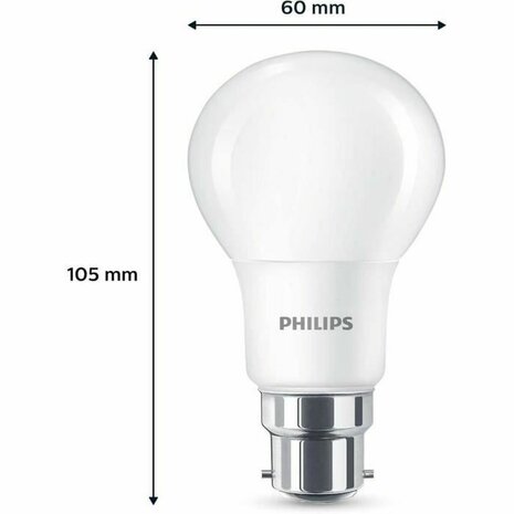 Ledlamp Philips 60 W Mat Warm wit F 8 W 60 W B22 3 Stuks (2700 K) 5