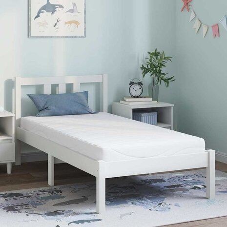 Matras Wit 80 x 160 cm Jacquard stof 1
