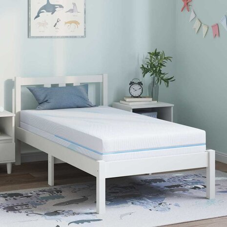 Matras Wit 80 x 160 cm Jacquard stof 1