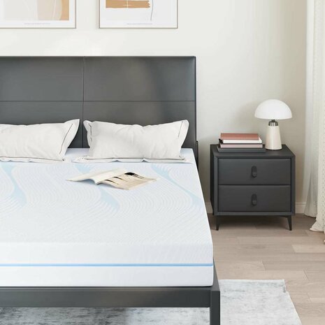 Matras Wit 140 x 190 cm Jacquard stof 3
