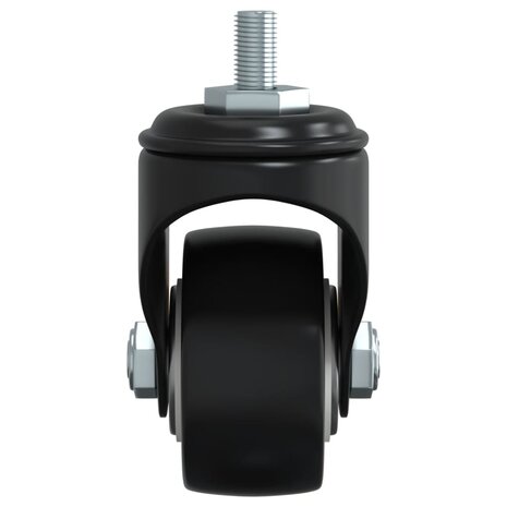 Zwenkwielen 4 stuks 35 mm ijzer zwart 7