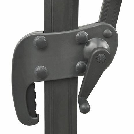 Zweefparasol met dubbel dak 300x300 cm bordeauxrood 6