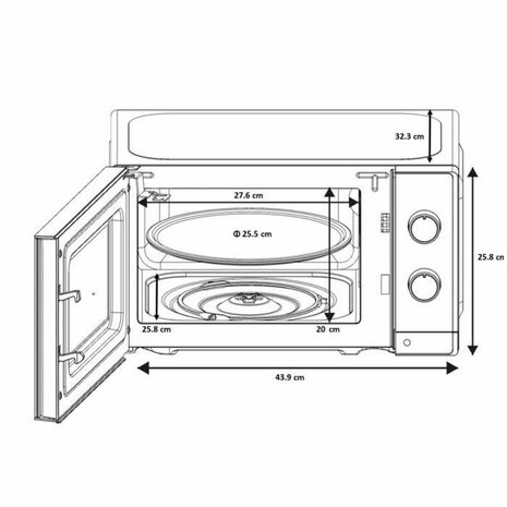 Magnetron Oceanic OCEAMO20W12 Wit 20 L 5