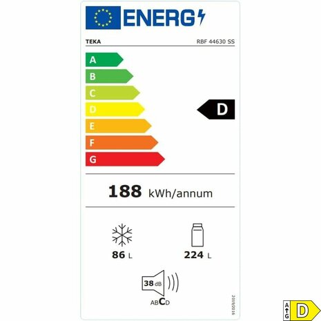 Koel-vriescombinatie Teka RBF44630INOX188 Wit 2