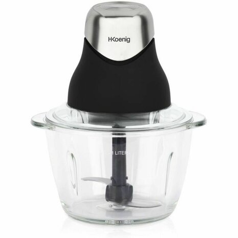 Hakmolen Hkoenig LEO8 Zwart Chroom Glas Roestvrij staal 1 L 1