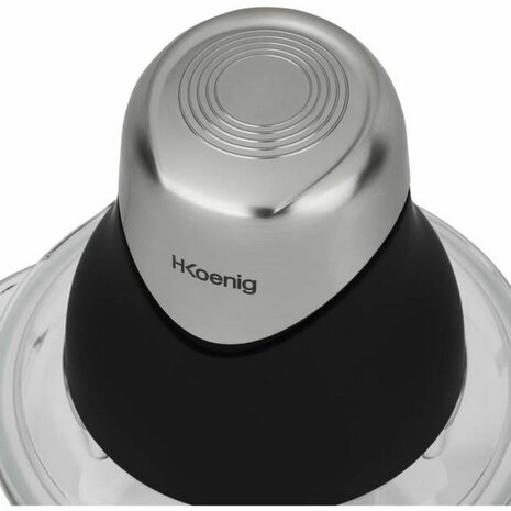 Hakmolen Hkoenig LEO8 Zwart Chroom Glas Roestvrij staal 1 L 5