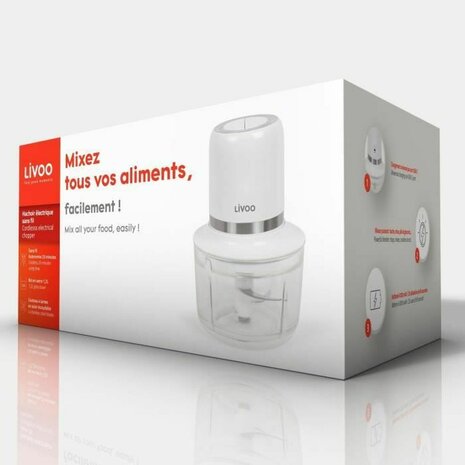Hakmolen Livoo Chopper Wit Staal 200 W 1,2 L 4