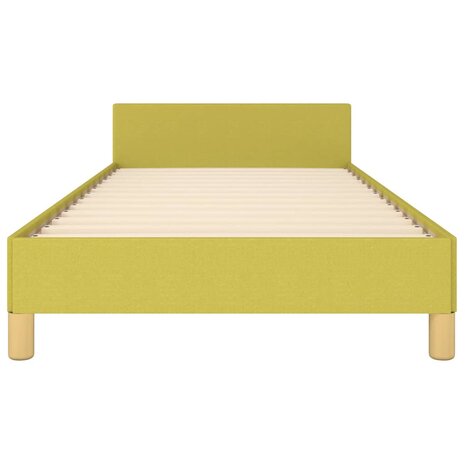 Bedframe zonder matras 100x200 cm stof groen 5