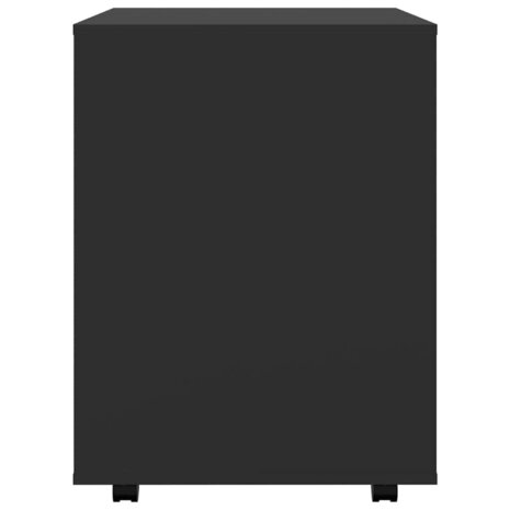 Rolkast 60x53x72 cm bewerkt hout zwart 6