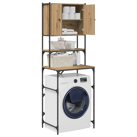 Wasmachinekast Artisan Eiken 68 x 48,5 x 194 cm Bewerkt hout 3