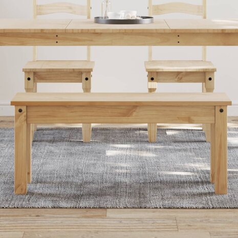 Eetkamerbank PANAMA 105x30x45 cm massief grenenhout 1