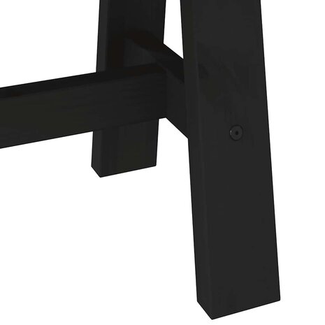 Eetbank NOAIN A-vormige poten 180x40x45 cm massief hout 7