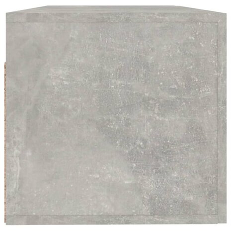 Wandkast 100x36,5x35 cm bewerkt hout grijs 6