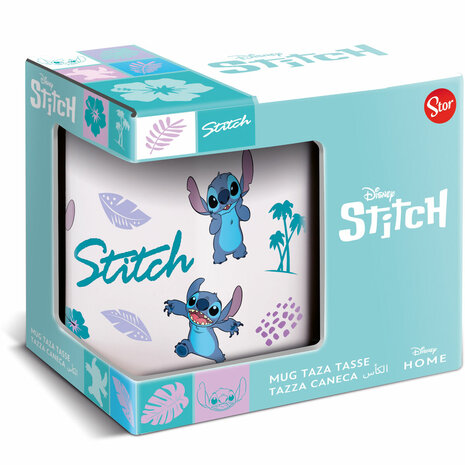 Mok Stitch Blauw Lila Keramisch 350 ml 2