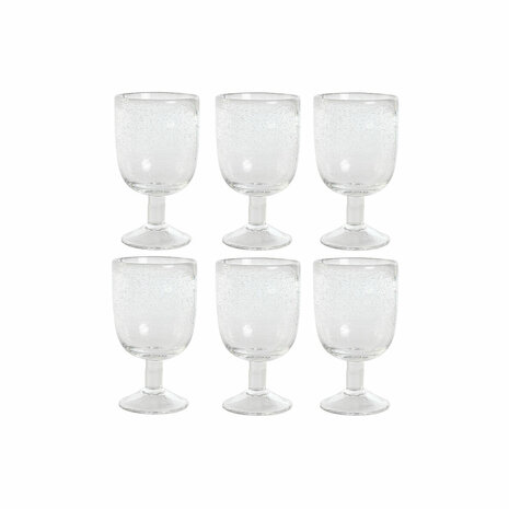 Glazenset Home ESPRIT Transparant Kristal 300 ml 8 x 8 x 14 cm (6 Stuks) 1