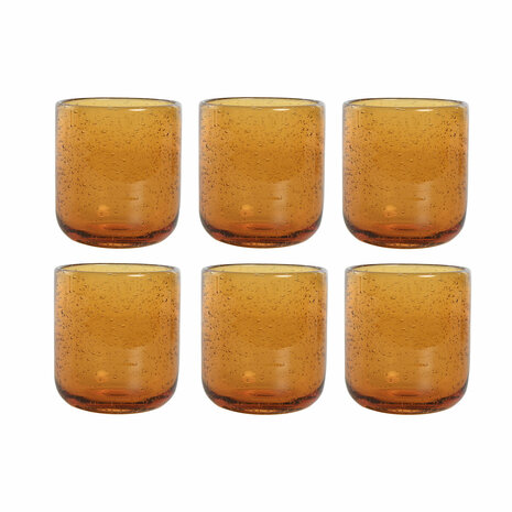 Glazenset Home ESPRIT Amber Kristal 320 ml (6 Stuks) 1