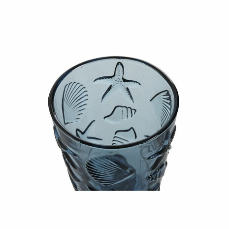 Glazenset Home ESPRIT Blauw Kristal 345 ml (6 Stuks) 2