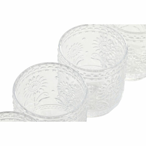 Glazenset Home ESPRIT Transparant Kristal Met reli&euml;f 360 ml (6 Stuks) 3