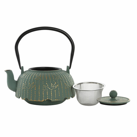 Theepot Home ESPRIT Groen Bamboe Roestvrij staal Ijzer 1 L 1