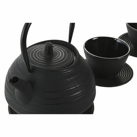 Theepot Home ESPRIT Zwart Roestvrij staal Ijzer 800 ml 2