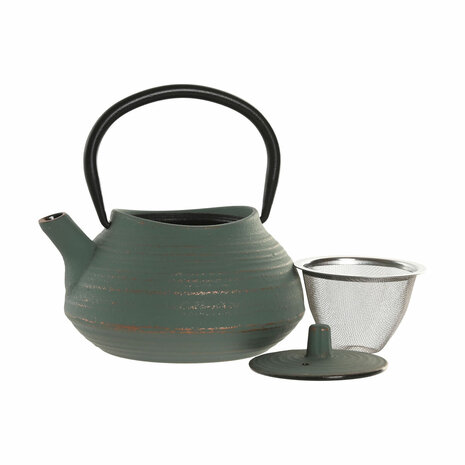 Theepot Home ESPRIT Groen Oranje Roestvrij staal Ijzer 400 ml (2 Stuks) 3