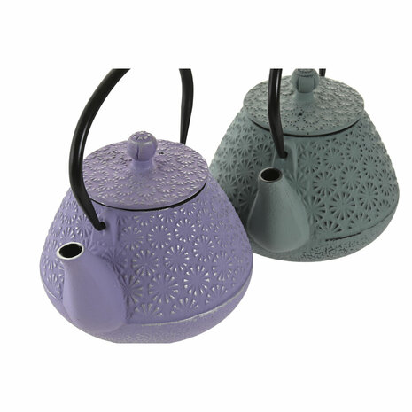 Theepot Home ESPRIT Groen Roestvrij staal Ijzer 600 ml (2 Stuks) 2