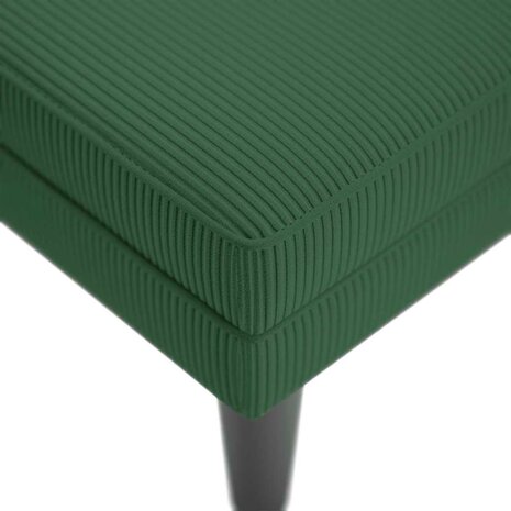 Chaise longue met kussen corduroy stof donkergroen 7