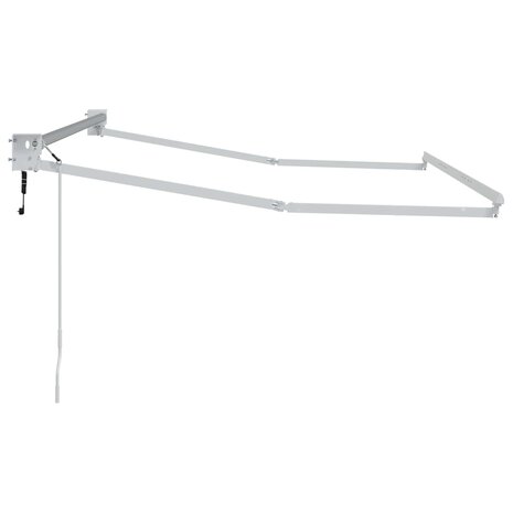 Elektrisch uitschuifbaar zonnescherm frame Wit 2,5 x 2 m 3